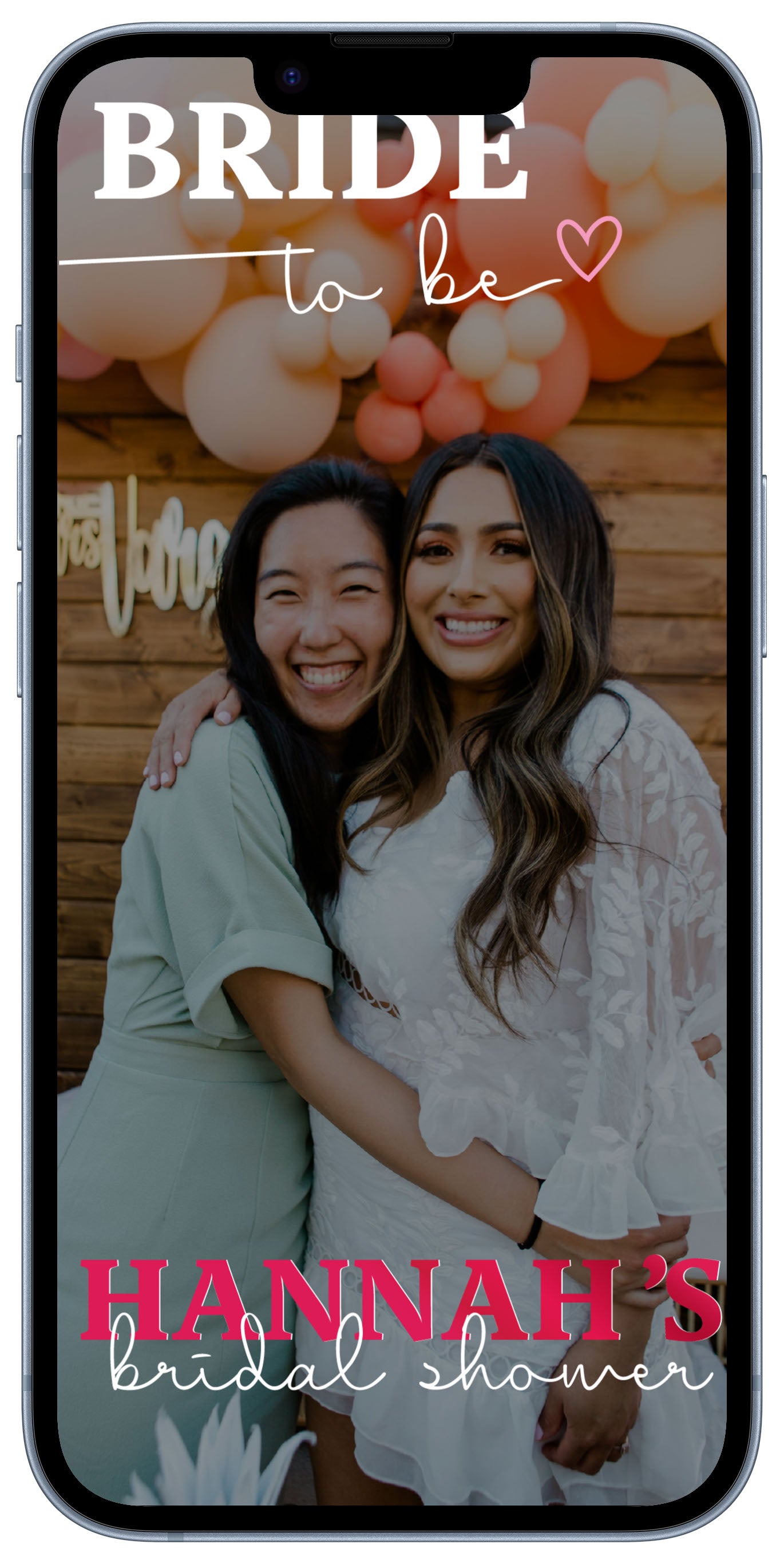 Unique Instagram Bridal Shower Filters