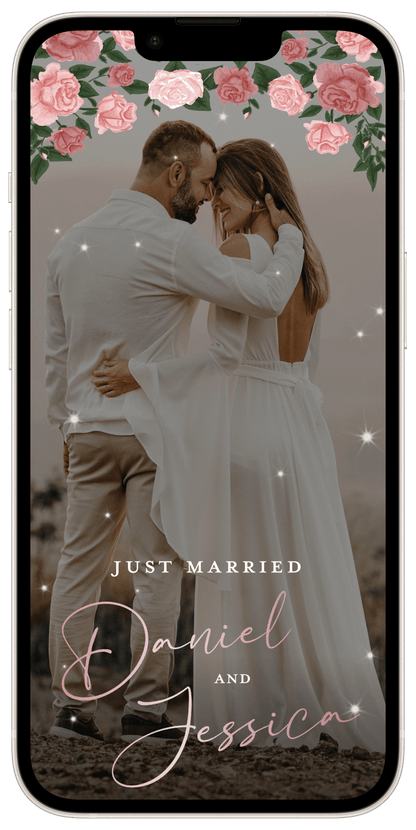 Just Married Snapchat Filter