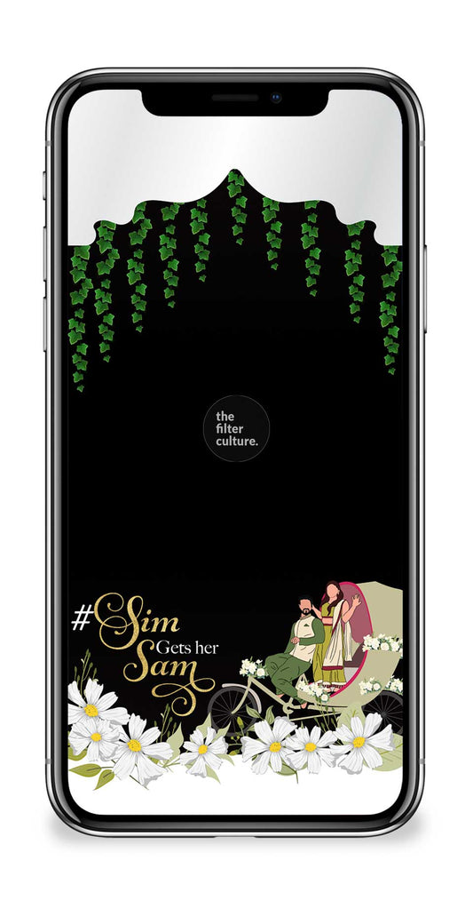 Personalized Wedding Cartoon Filter