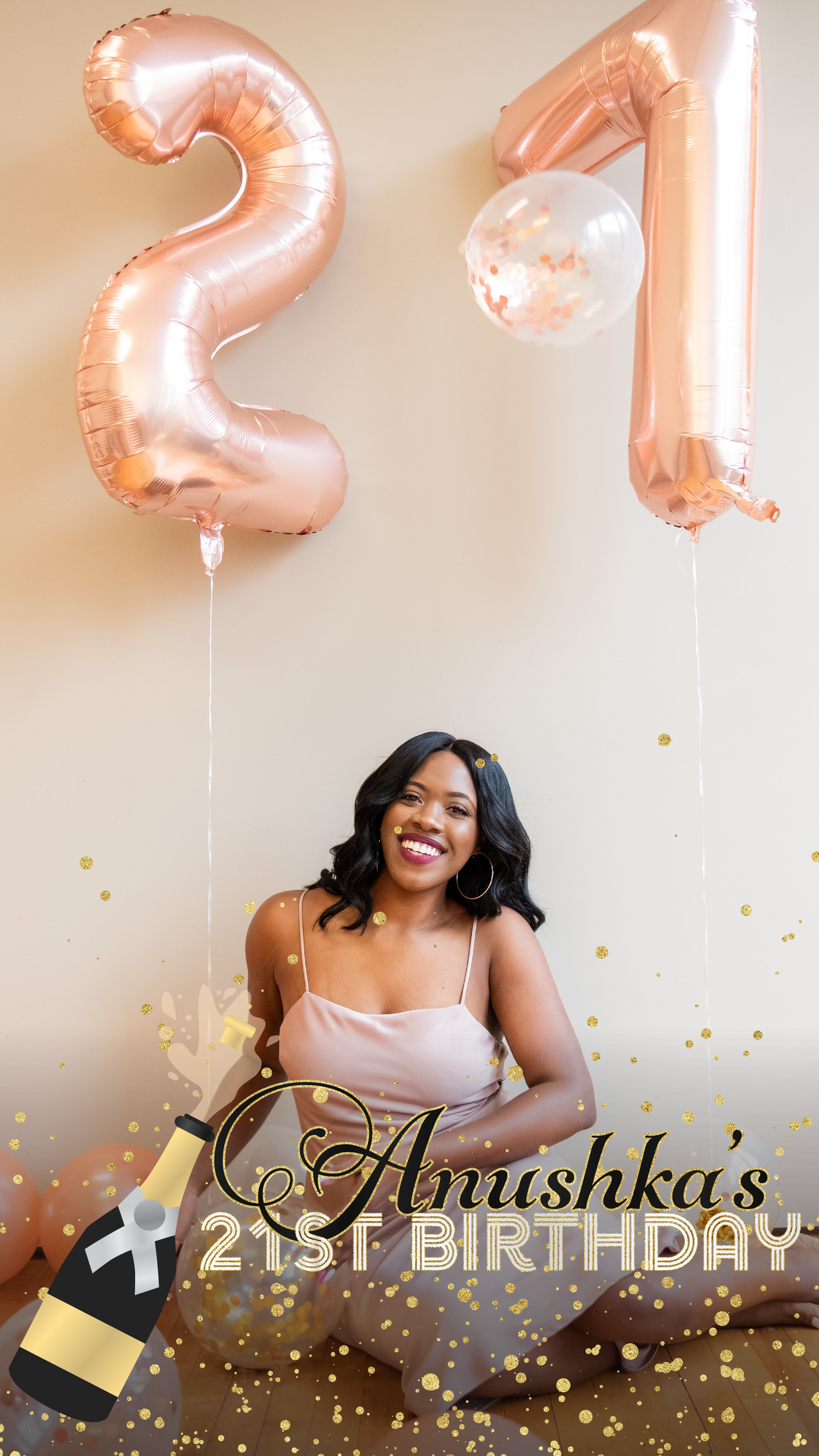 Customized Text Birthday Filter 