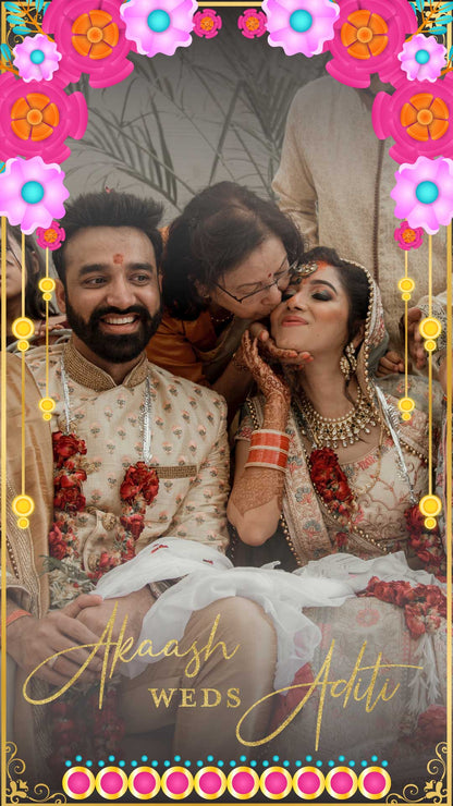 Customised Wedding Snapchat Filter